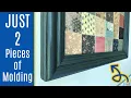 The SUPER EASY Way to Make a Picture Frame - Using Wood Trim Molding