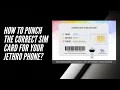 How to Remove the Correct Size of SIM Card From Jethro Phones