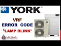 YORK VRF ERROR OUTDOOR LAMP BLINK ENGLISH