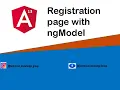 Registration form with ngModel in Angular 13 and Bootstrap
