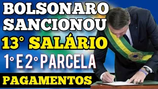 13º SALÁRIO DO INSS FINALMENTE BOLSONARO SANCIONOU LEI BENEFICIANDO APOSENTADOS E PENSIONISTAS