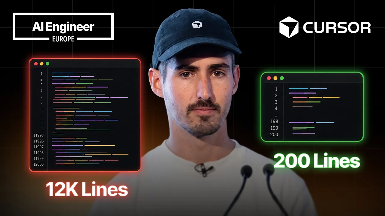 Replacing 12K LoC with a 200 LoC Skill — David Gomes, Cursor: video thumbnail