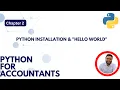 Chapter 2 Hello world with Python installation using Anaconda