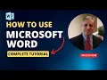 Word 2019 Full Tutorial Microsoft Word Made Easy