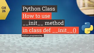 Python tutorial - Python method init