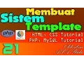Membuat Sistem Template 21 Background Upload File Gambar PHP MySQL CSS Tutorial Seri