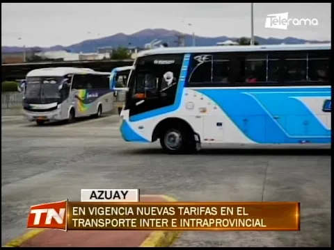 En vigencia nuevas tarifas en el transporte inter e intraprovincial