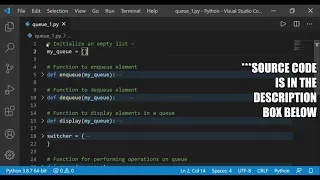 Queue in Data Structure Implementation in Python