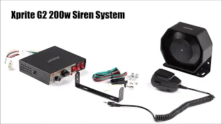g2 200w compact loud speaker siren horn