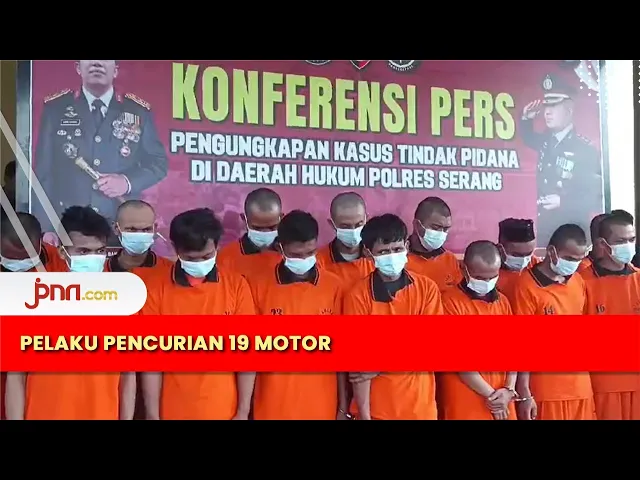 Lihat Nih, Wajah 16 Pelaku Pencurian Motor di Banten - JPNN.com