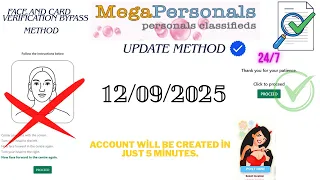 Mega Personals 5-Minute Verification Bypass Complete Mega Personals New Account Creation Update 2025