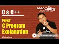 First C Program Explanation C for Beginners C Tutorial Placement Basics -