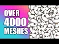 Unity Animation Instancing - Over 4000 Skinned Meshes