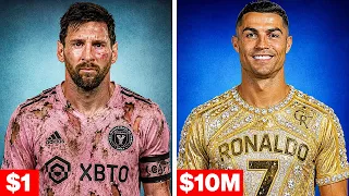 $1 VS $10,000,000 Jerseys Football Players Wore