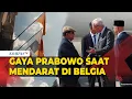 Download Lagu Pakai Topi Flat Cap, Gaya Presiden Prabowo saat Mendarat di Belgia
