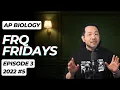FRQ Fridays 2022 AP Bio FRQ Ecology