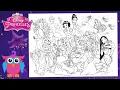 Disney Princesses All Together part 2 Coloring pages Coloring book