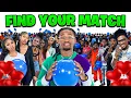 20 GIRLS VS 20 GUYS: POP THE BALLOON TO FIND YOUR MATCH!
