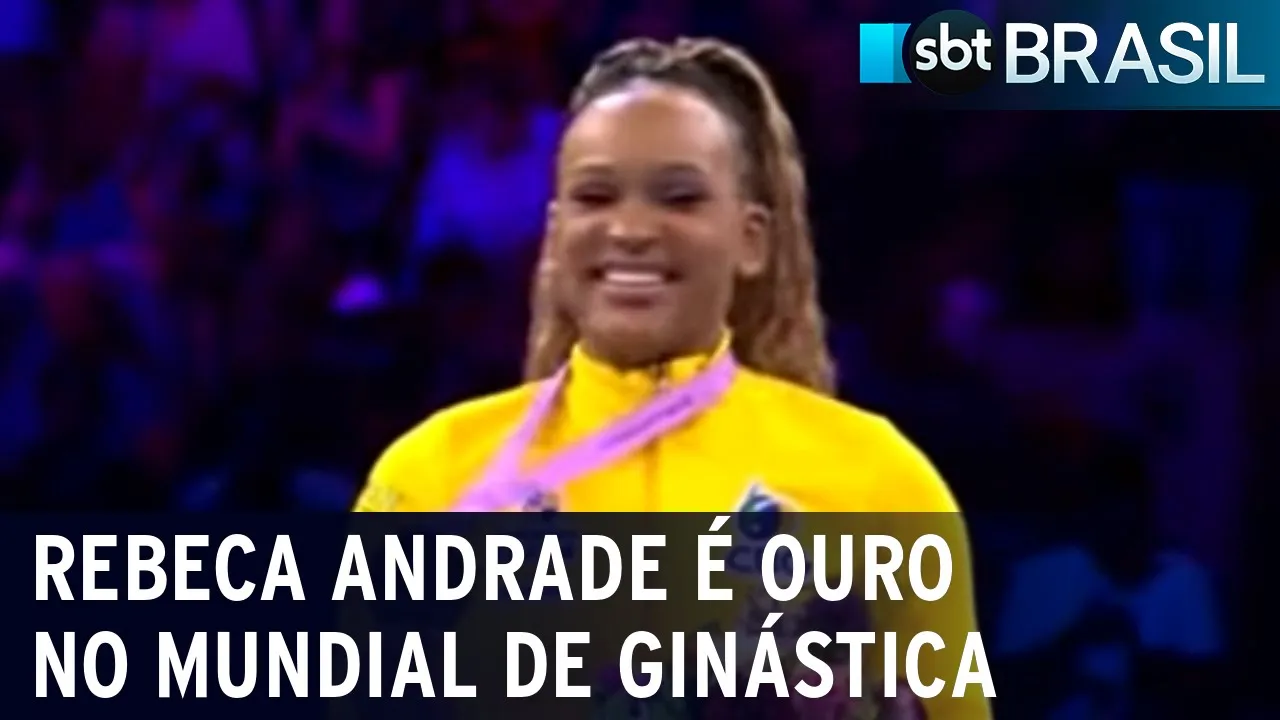 Rebeca Andrade é bicampeã mundial na Ginástica | SBT Brasil (07/10/23)