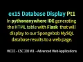 ex15 Database Display Pt1