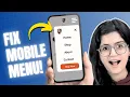 Fix Website Mobile Menu Responsive
