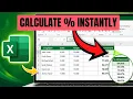 How to Calculate Percentage in Excel Easy Percentage Formula