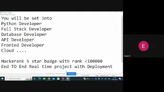 Python Full Stack course Day 1