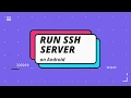 Run SSH Server on Android Termux