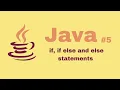 Java Beginner Course if else if and else statements