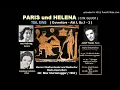 Lagu PARIS und HELENA, C.W. Gluck ( TEIL EINS ) TRAXEL- HOLLWEG- HALLSTEIN, Bern 1962