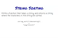 019 - String Sorting