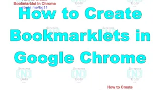 How to Create Bookmarklet in Google Chrome to Create a Bookmarklet in Google Chrome Web Browser