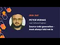 Source code generation - mom always told not to Peter Verhas at Java Day