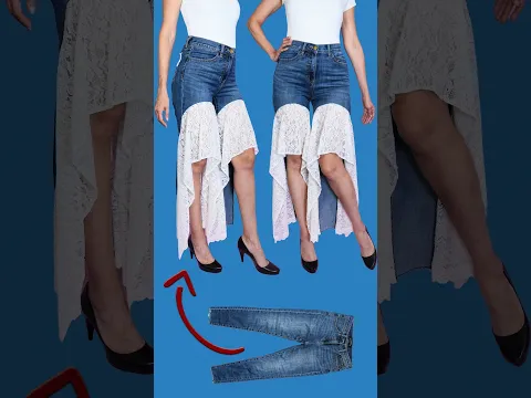Upcycle Tight Jeans With Sheer Lace Inserts into Custom Denim Miarti Reuse 🧵