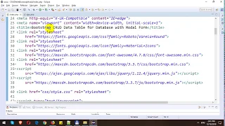 CRUD with Bootstrap Modal Form in PHP MySQL
