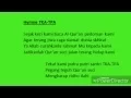 MARS TPA Hymne TPA Sejak kecil instrument instrumental karaoke
