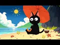 Download Lagu Summer Breeze: Lofi Cat at the Beach | Chill Vibes to Relax \u0026 Unwind #lofijazz #relaxmusic
