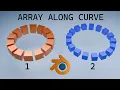 2 Methods of How to Array Object Along Curve Blender Tutorial
