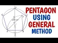 How to draw a Pentagon using general method