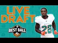 LIVE NFL DraftKings Best Ball Draft 2026 Fantasy Football Strategy