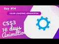 Gear Loading Animation Using CSS Day 14 of CSS3 in 16 Days Loading Animation