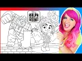 Coloring Wreck-It Ralph Vanellope Von Schweetz Disney Coloring Pages Prismacolor Markers