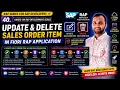 40 Update Sales Order Item in Fiori RAP Application Delete Sales Order Item in RAP Application