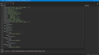 How to make a basic calculator using the Python programming language