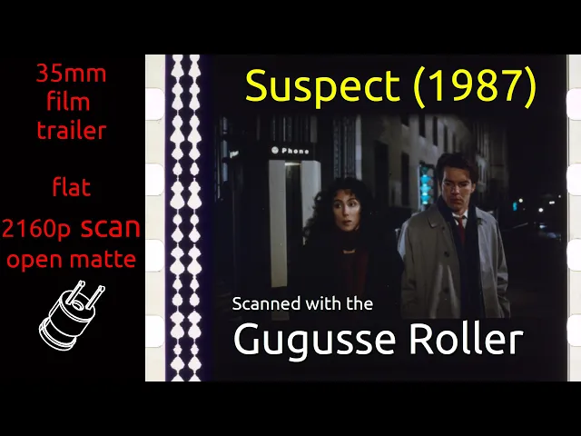 Suspect (1987) 35mm film trailer, flat open matte, 2160p
