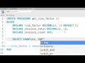 SQL - Variables By Mosh Hamedani