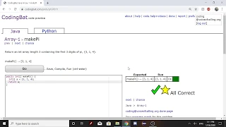 Array-1 makePi Java Tutorial Codingbat com