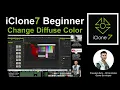 How to change Diffuse Color for Avatar - iClone 7 Tutorial