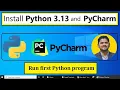 Install Python 3 13 and PyCharm on Windows