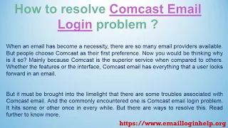 Comcast Email Sign In